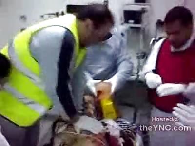 Bahrain: 52 Year Old protestor in Full Cardiac Arrest in ER