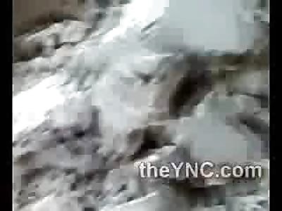 Suicide Bombers Blown in Half next to an Open Qur'an