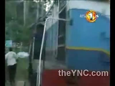 Oblivious Girl Hit by a Train...Technically