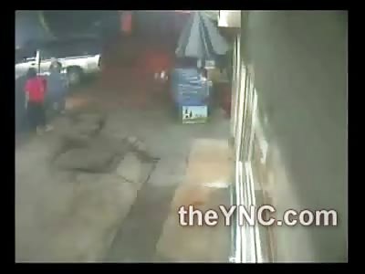 Gunman on Motorcycle Drive By Execution of Female outside of Store