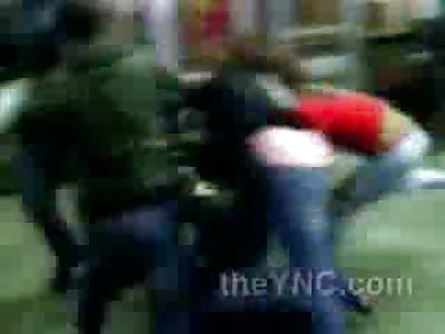 Two Girl vs One Guy at Rutgers Sporting Event.....How Fun