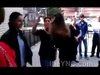 Crazy Middled Aged Ladies Brawl Outside Court House Like Maniacs