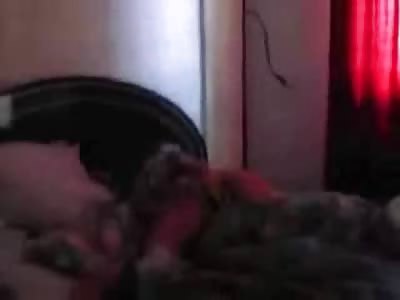 Illegal Prostitute and John Break Bed in Skeezy Motel