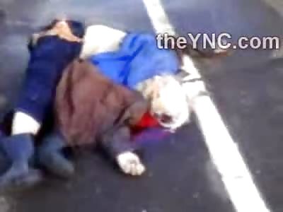 Elderly Man ran in Front of a Train and Landed on his Ass