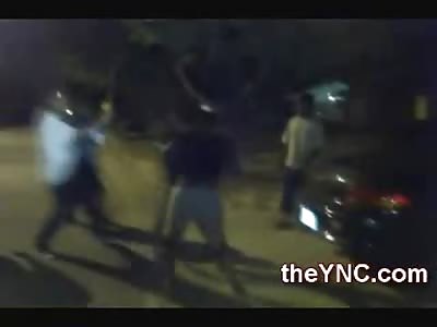 Wow.... Tiny Girl in a Blue Thong Beats the Ass of a Much Larger GIrl