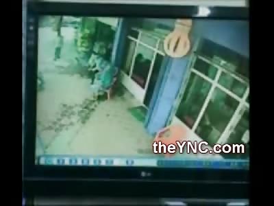 Man Murdered in Cold Blood just for Sitting in Front of Store being Robbed