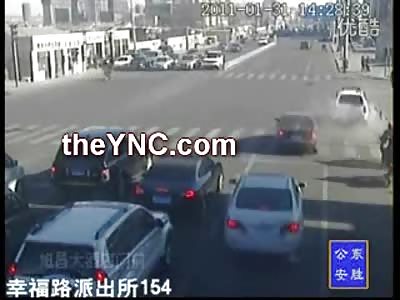 Female Biker in Pink Brutally Killed, Run Over in Worst Ever Hit and Run (Watch Slow Motion Please)