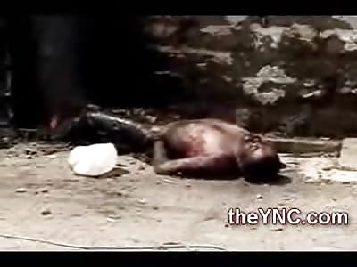 Man Slowly Burns to Death as he is Blessed by a Priest