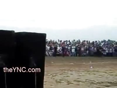 Full 7 Minute firing Squad Execution from 2 Feet Away of Victim (Includes Aftermath showing Bullet Holes and Head Blown Apart in Back of Head)