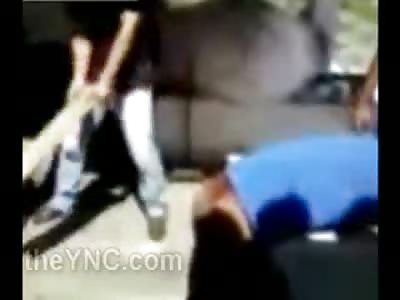 Guys Barbarically Beaten with Boards 