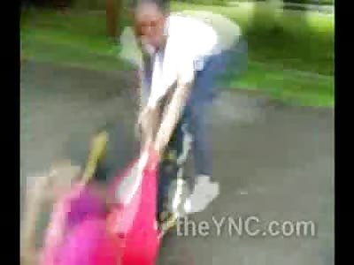 CLASS: Teen Mom Brings her Infant Son to Watch the Ghetto Girl Fight