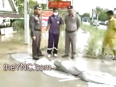 Blonde and Blue Eyed Goddess pulled out of River Naked, Chained and Legs Spread (Watch Full Video)