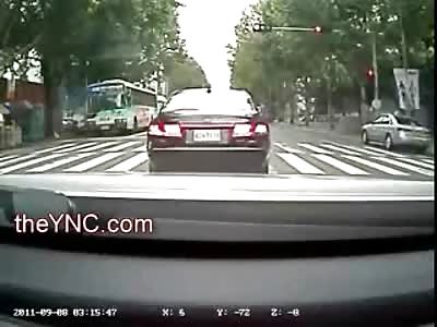 Shocking Fatal Accident: Female loses her Top and Her Life at Crosswalk (Watch Slow Motion)