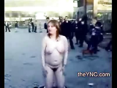 Girl wants to Show Off her Amazing Body until a Female Cop Ends it All