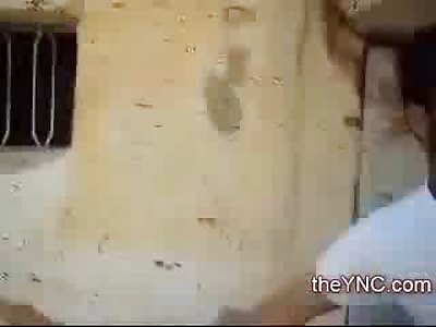 Overkill?? One Female killed by Airstirke in the Street in Syria