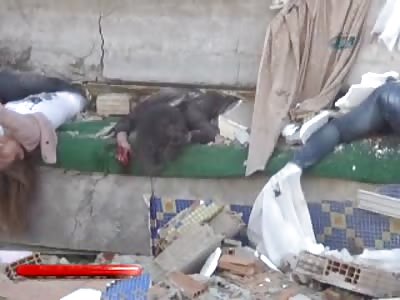 Horrible Death from Earthquake in Turkey has Building on Top of 2 Females 