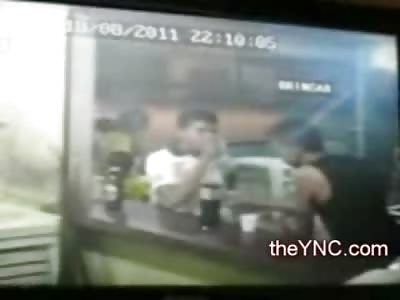 Man Shot to Death Multiple Times in Frnt of Street Side Cafe