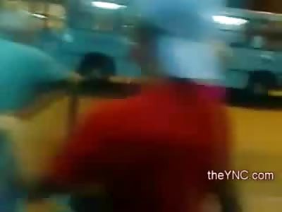 Bad Ass Transvestite delivers a Quick Beating to her Former Lover