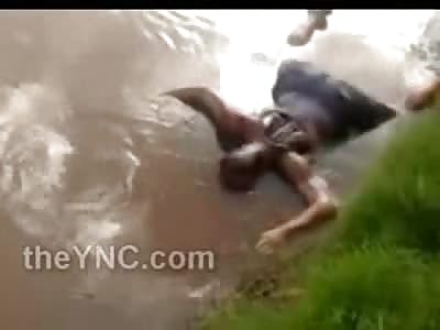 Drowning Victims Back Completely Eaten Away by Piranha