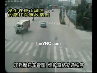 Helmets do Work! Mans Head goes through Truck Windshield 