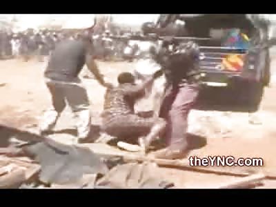 Insane African Mob Wants to Lynch Woman....