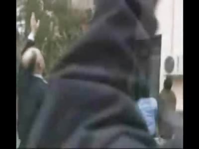 15 Year Old Girl leaps from a Rooftop into the Hands of a few Rescuers