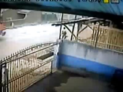 Biker nearly Decapitated in Bizarre Domino Fatal Accident