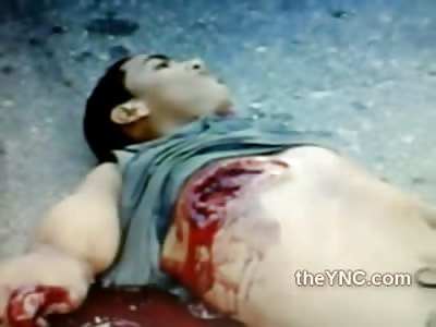 Man Dead with Huge Holes in his body on the Street