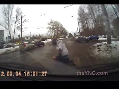 Pissed off Russian Man Road Rages and Attacks Guy and his Girl