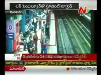 I guess im Love Sick..Boy jumps in Front of Train in Front of Horrified Onlookers