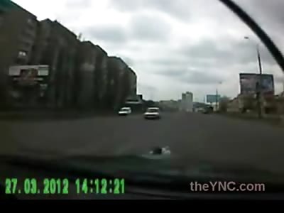 Girl Crossing Street Hit by Car Thrown Like a Rag Doll