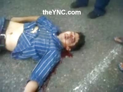 Pretty Female Brain Hanging Loose on the Street  ...Cameraman gets Up Close Shot