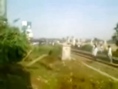 How to Disappear Completely.....Cameraman on a Train Track (Red Shirt)