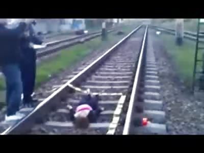 Sad Scene...14 year Old Girl killed Herself by Train (7th Grader in School)