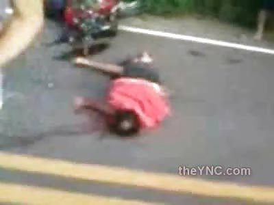 Bloody and Contortion'd After Horrible Accident