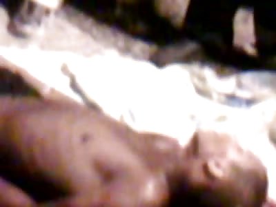 Brains Leaking out on the Road after being Shot