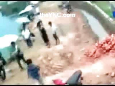 Confusing Video of a Man Beating the Hell out of Someone with a Machete