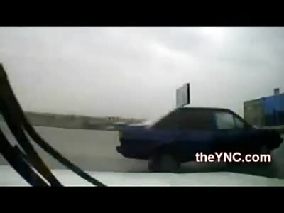 Man Fatally Hit Sent Flying over Car 50 Feet in the Air