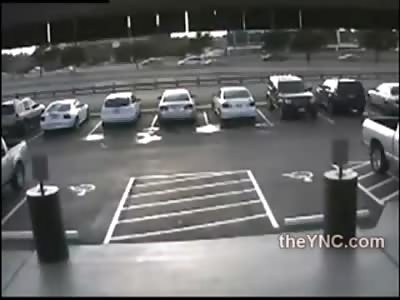 Car Takes Flight in this Bizarre Accident 