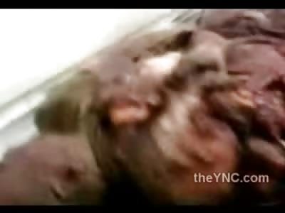 Man Turned to Mince Meat after Bombing