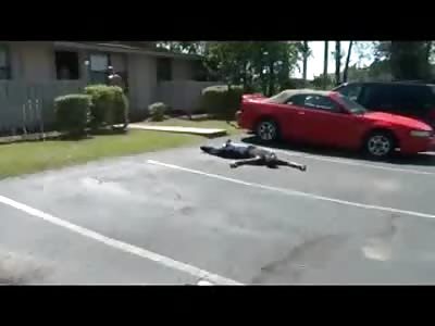 Black Thug Knocked out HARD by Bigger White Boy
