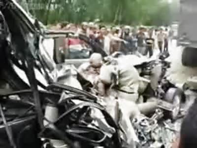 Entire Family Unrecognizable after Fatal Accident Rear Ending a truck