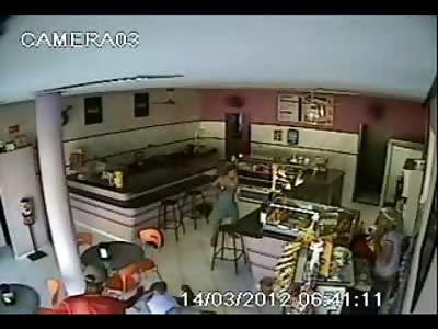 Brutal Close Up Execution of Man who has no Idea he is about to Die