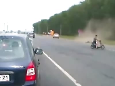 Moped Rider Fatally Launched like a Rag Doll