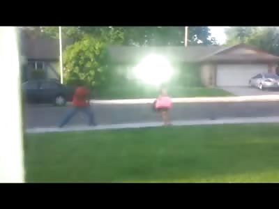 Big Black Man and his Little White Girlfriend Enjoy a Sunny Afternoon