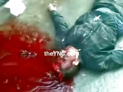 Terrorists Head Exploded.. Brains and Blood Everywhere