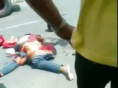 Female Turned into a Twisted Pile of Carnage