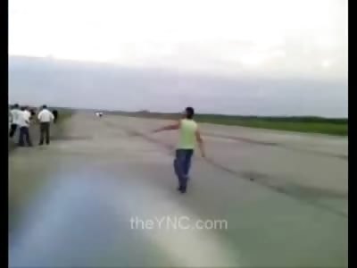 Bike Rider Dies Instantly When He Crashes into Car Head on