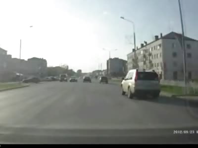 Pedestrian Hit by Car While Crossing the Road.. Does Quadruple Spinning Helicopter Before Crashing to the Ground