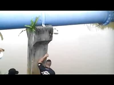 Floating Body Drifts Away down the River 